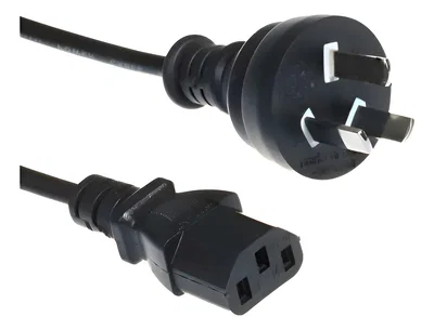 Cable Power Interlock Alimentación 220v Normalizado Fuentes Negro