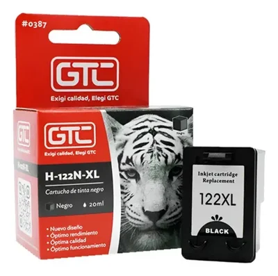 Cartucho GTC HP 122 XL Negro 20 ml. 1050 3050 2050