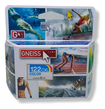 Cartucho GNEISS HP 122 XL Color 1050 3050 2050