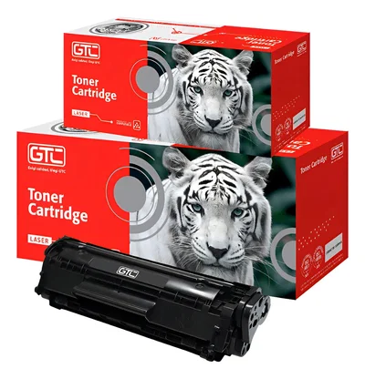 Toner GTC HP 12A Q2612A 1010 1012 1015 1018 Negro