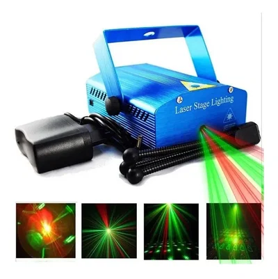 Mini Laser Audio Rítmico con Trípode y Fuente 220V Incluidos Lluvia Laser Multipunto