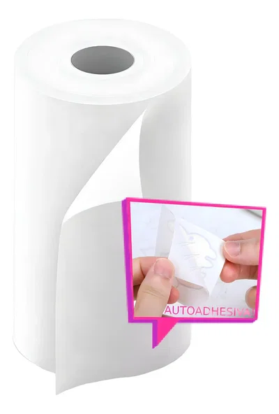 Rollos De Papel Auto Adhesivo para Mini IMPRESORAS Termicas