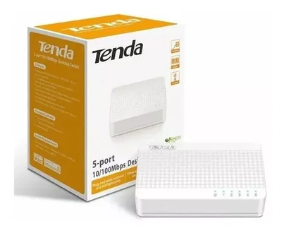 Switch De Red TENDA S105 5 Puertos RJ45 10/100 Mbps Blanco
