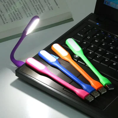 Lámpara Luz FLEXIBLE 6 LED USB Revestida en GOMA Varios Colores