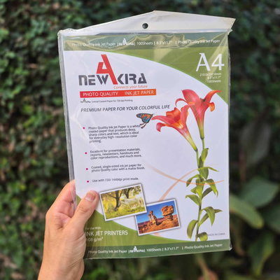 Resma A4 108 Grs. 100 Hojas New Akira MATTE (NO Brilla Papel Mate)