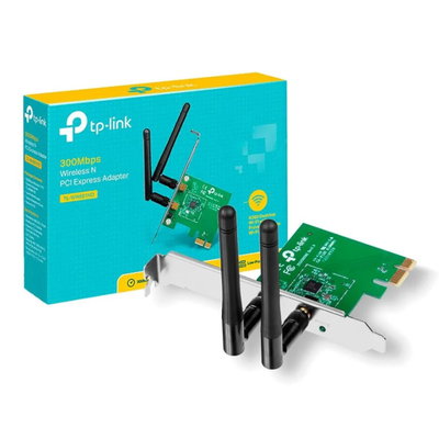 Placa De Red WiFi PCI-E TPLINK WN881ND 300 Mbps Doble Antena 2 dBi Low Profile