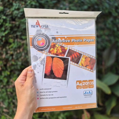 Resma A4 Adhesivo 120 Gramos 20 Hojas Papel Foto (Brilla)