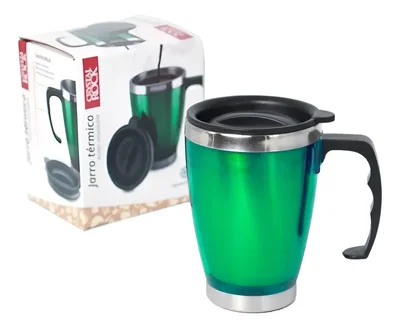 Vaso Termico Jarro Termo Acero Tapa Frio Calor 450 ml Camping