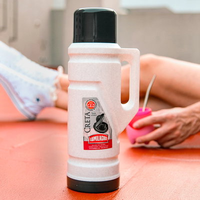 Termo LUMILAGRO mod. CRETA 1 Litro con Tapón Cebador