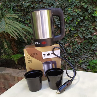 Pava Eléctrica TOKYO SS905 de 150W 500 Ml para el Auto Camión 12V Acero Inoxidable