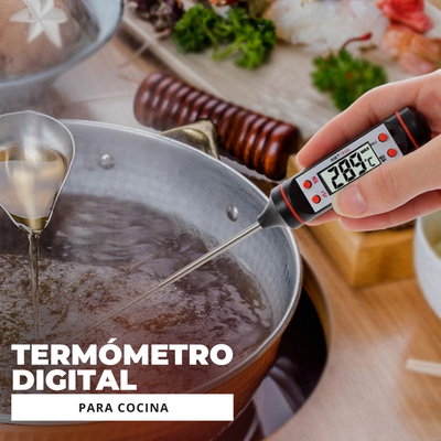 Termometro DIGITAL de Cocina TP101 Sensor de Acero INOXIDABLE
