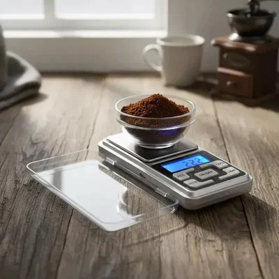 Mini Balanza Digital Gramera de Precisión 0,01 a 500 Grs Pantalla LCD Retro Iluminada