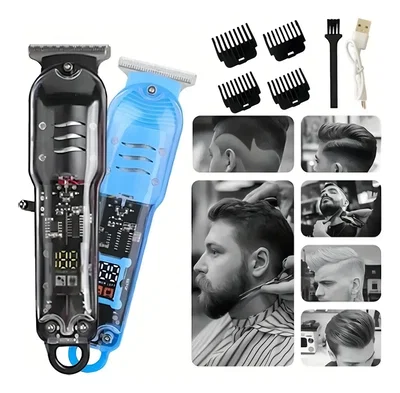 Cortadora de Pelo Barba Patilla CRT-110015 Bateria Recargable Pant LCD 6 Niveles de Corte