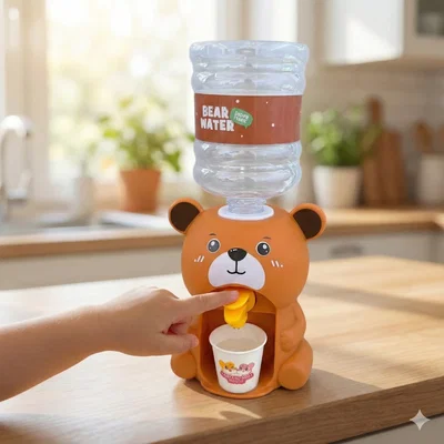 Dispenser de Agua Infantil GIGANTE Alto 30 Cm. Animalitos Incluye Mini Vasitos