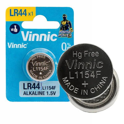 Pilas Alcalinas SODA VINNIC LR44 AG13 357A L1154F 1.5V X Unidad