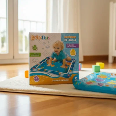 Alfombra de Agua BABYGUS con Figuras de Animales Medida 63 x 43 cm. Aprox.