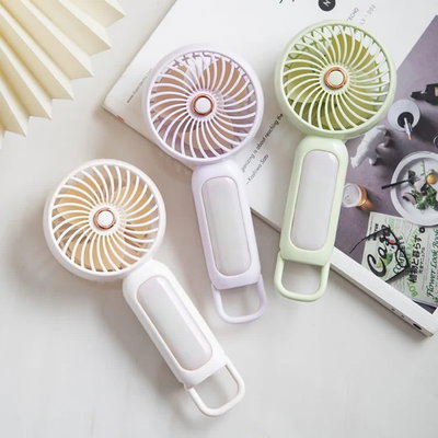 Mini Ventilador Portátil TML-268 con Base Diametro 7 Cm. 3 Velocidades Batería Recargable