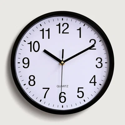 Reloj GRANDE de Pared Clásico 20 CM. De Diametro Usa 1 Pila "AA" (NO Incluida)