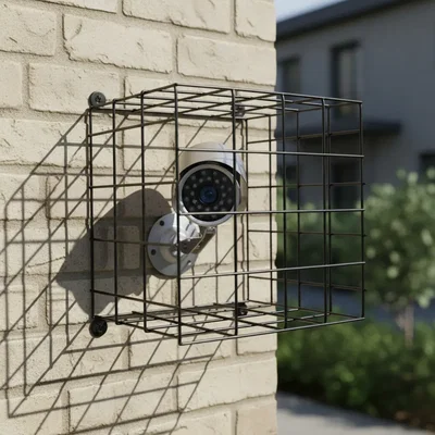 Protección Jaula Reja 15 x 15 x 15 CM. Cámaras Seguridad Reflectores CCTV