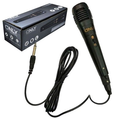 Micrófono ONLY MOD1118 con Cable de 3 Metros Plug 6.5 MM Línea Económica
