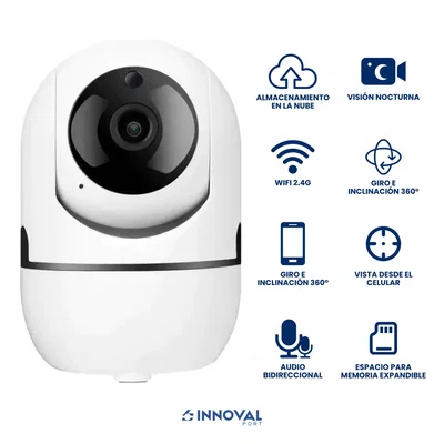 Cámara Seguridad YOOSEE JT-8172HJS WiFi Robótica Visión Nocturna Grabacion MicroSD