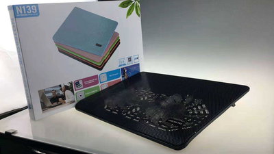 Base Cooler Notebook N139 Doble Ventilador 140 MM 7500 RPM Cable USB Soporta hasta 17"