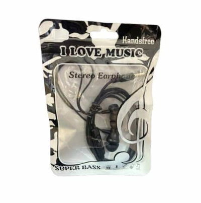 Auricular Manos Libres MODS-653 Diseño INEAR con Gomitas Cable 1.2 Mts. I Love Music