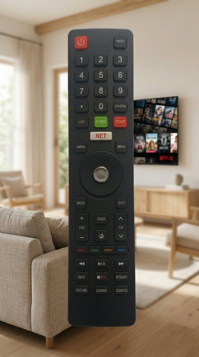 Control Remoto P/ BGH Telefunken Kodak Top House Smartlife Datsun Smart Netflix (RCM-1396)
