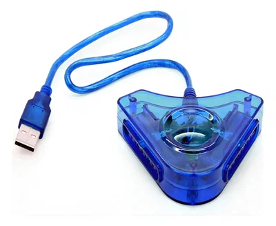 Adaptador Doble para Joysticks de PS2 a USB PC Podes Conectar 2 Joysticks a tu PC