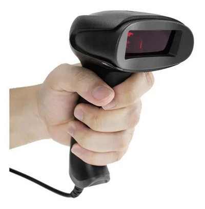 Scanner Lector Codigo de Barras LASER 1D Cable USB Buzzer NETMAK NM-LC401
