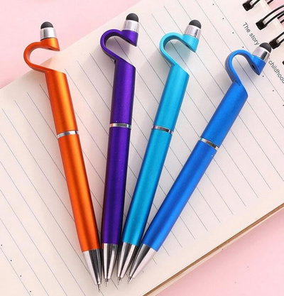 Lapicera con Tapa y Soporte Celular para Pantallas TOUCH Táctiles 