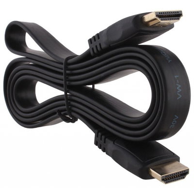 Cable Plano Flat HDMI Macho a HDMI Macho de 1.5 Metros