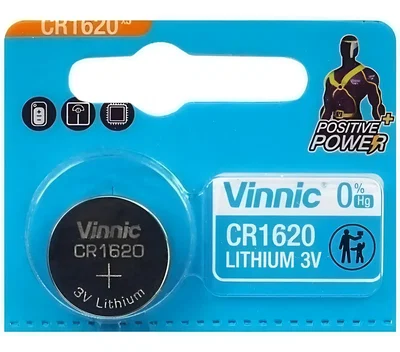 Pilas Botón VINNIC CR1620 Litio 3V (precio X1 Pila)