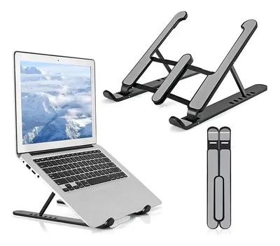 Soporte Plegable para Notebook Tablet con 6 Niveles de Altura Material Plástico