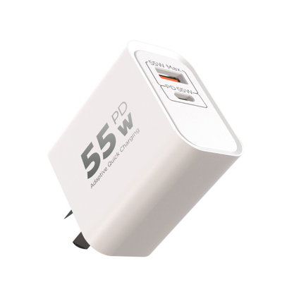 Cargador Ultra Rapido XAEA Hyper 55W 5.4A Puerto USB + Typo C Hembra (NO Incluye Cable)