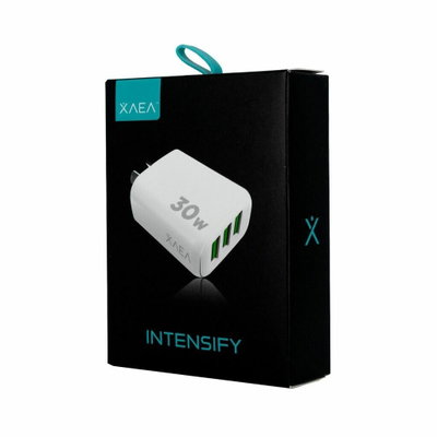 Cargador XAEA Intensify 30W Cable Typo C Incluido 3 Puertos USB Hembra 