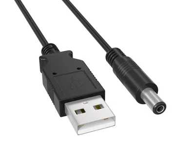 Cable USB Macho a DC 5.5 MM Macho Cable Alimentación 