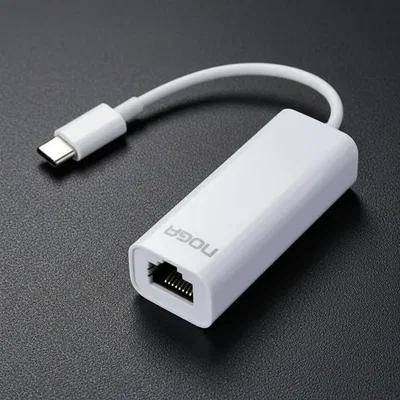 Adaptador LAN Typo C a RJ45 100 Mbps Blanco NOGANET TC-RED2