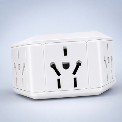 Adaptador TRIPLE Enchufes 220V Piramidal Multinorma 10A