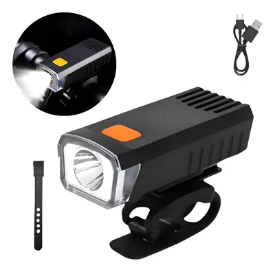 Luz LED Delantera para Bici Batería Recargable 3 Modos de Luz