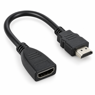 Cable Adaptador Prolongador HDMI 10 Cm. HDMI Macho / Hembra