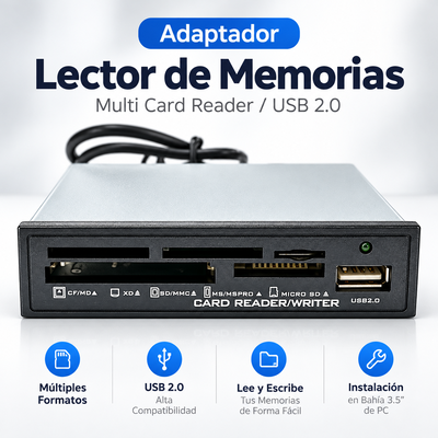 Lector de Memorias INTERNO para PC CPU All In One iMEXX IME-2026