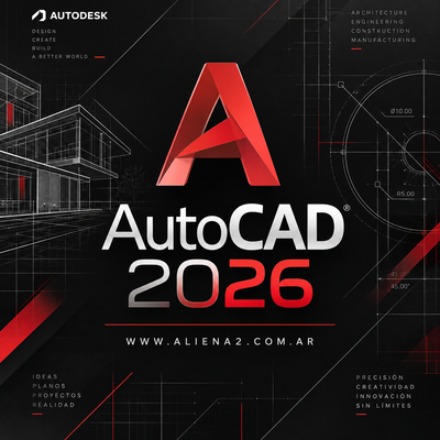 AutoCAD 2026 de 64 Bits Español (1 DVD)