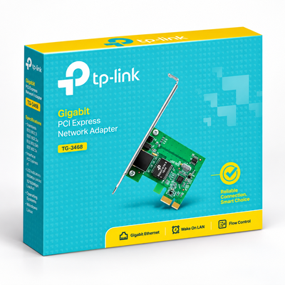 Placa de Red PCI-E 10/100/1000 Wake on LAN Bracket Slim TP-Link TG-3468