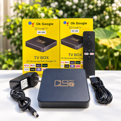 Conversor Smart TV Box D9Q Pro Android WiFi HDMI RJ45 USB Incluye Control Remoto
