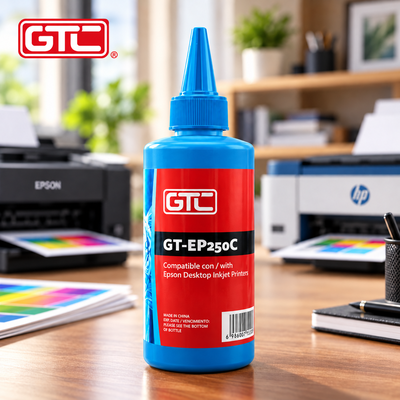 Botella 250 ml. Color CYAN Tinta GTC