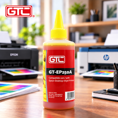 Botella 250 ml. Color AMARILLO Tinta GTC