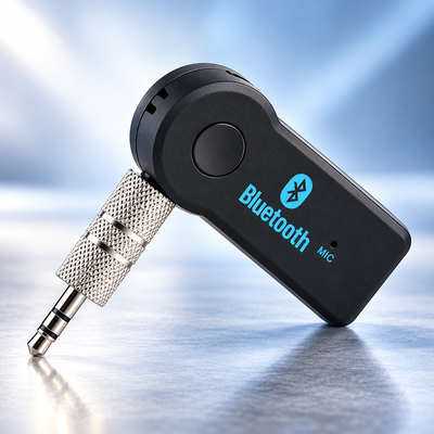 Receptor Adaptador Bluetooth Música Con Auxiliar Plug 3.5MM Bateria Recargable
