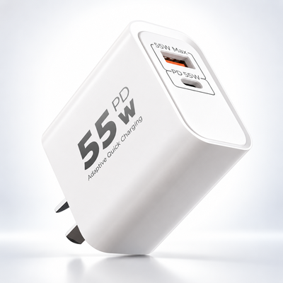 Cargador Ultra Rapido XAEA Hyper 55W 5.4A Puerto USB + Typo C Hembra (NO Incluye Cable)