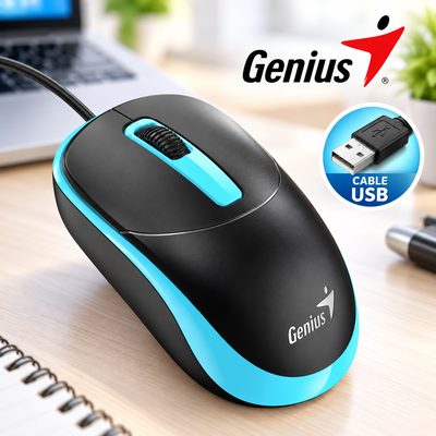 Mouse Optico Genius DX-123 Cable USB 1.5 Metros 1200 DPI